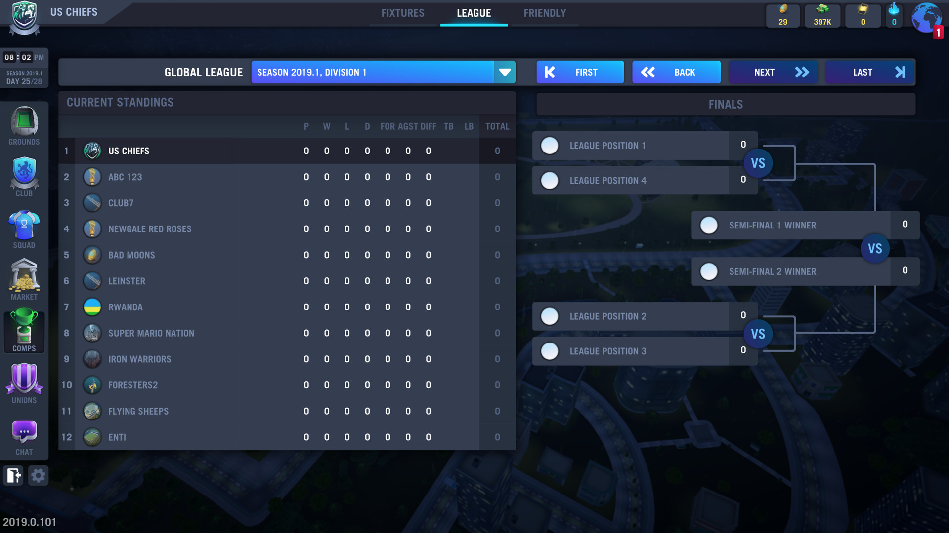 Blackout Rugby Manager