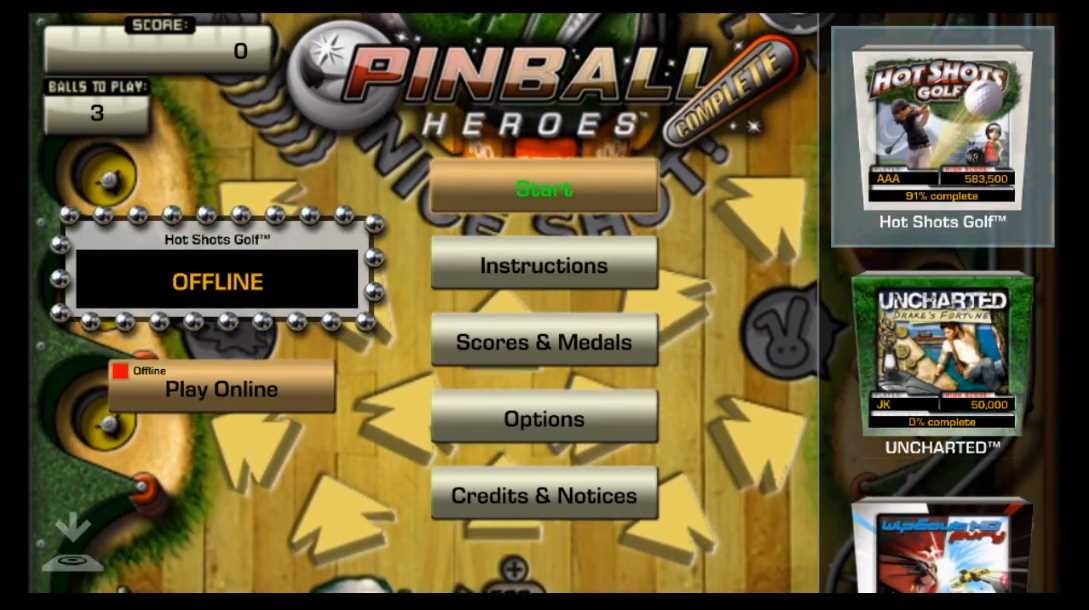 Pinball Heroes: Hot Shots Golf