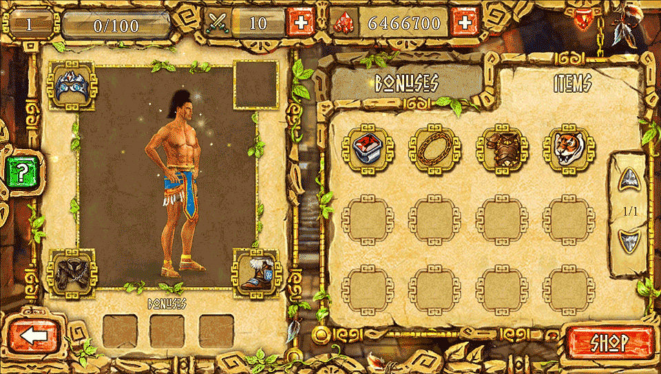 Treasures of Montezuma: Arena