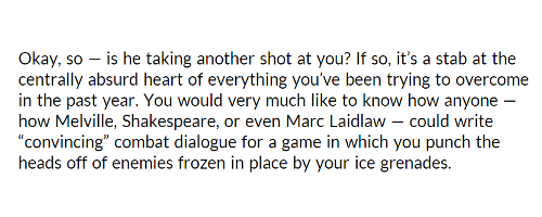 The Writer Will Do Something