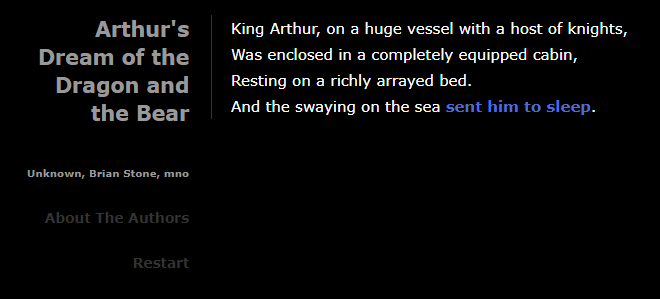 Arthur’s Dream of the Dragon and the Bear