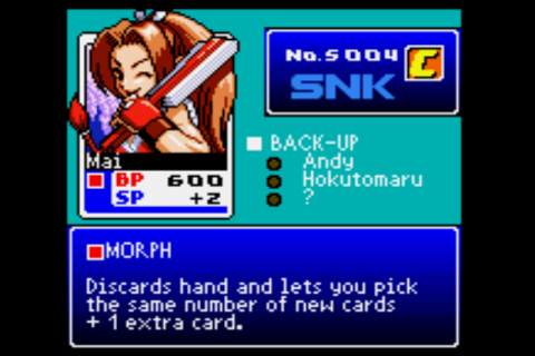 SNK vs. Capcom Card Fighters’ Clash – SNK Card Fighter’s Version