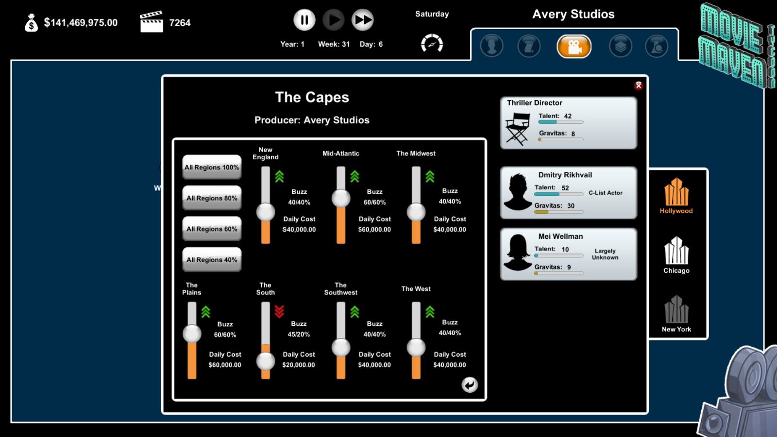 Movie Maven: A Tycoon Game