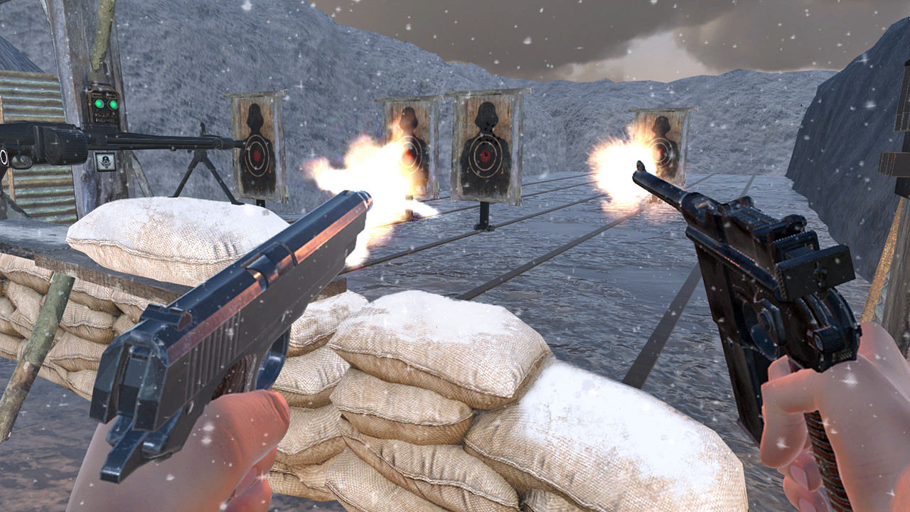 World War 2 Winter Gun Range VR Simulator