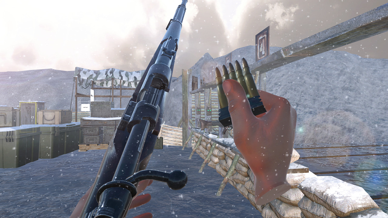 World War 2 Winter Gun Range VR Simulator