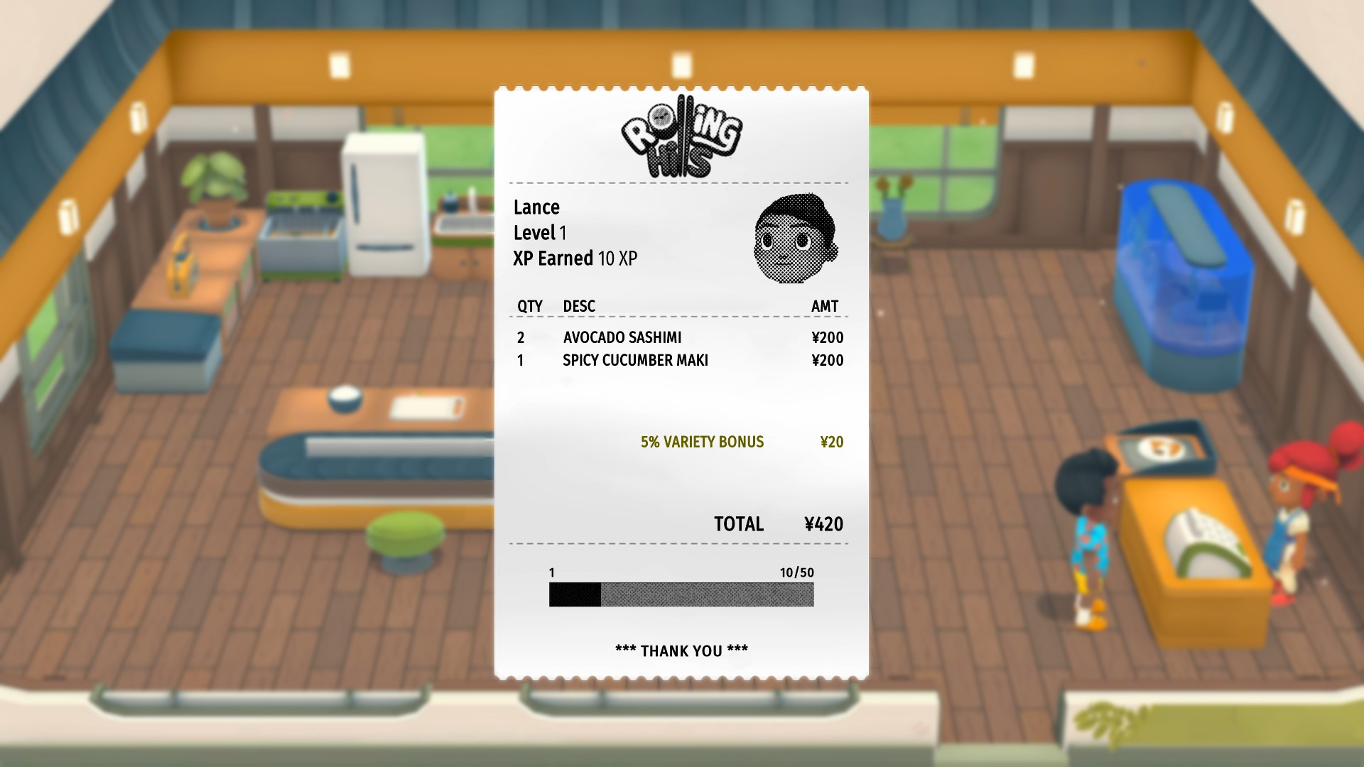 Rolling Hills: Make Sushi, Make Friends