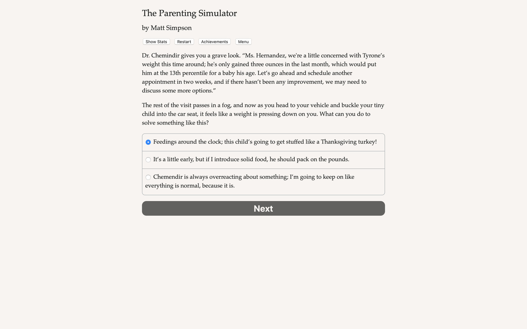 The Parenting Simulator
