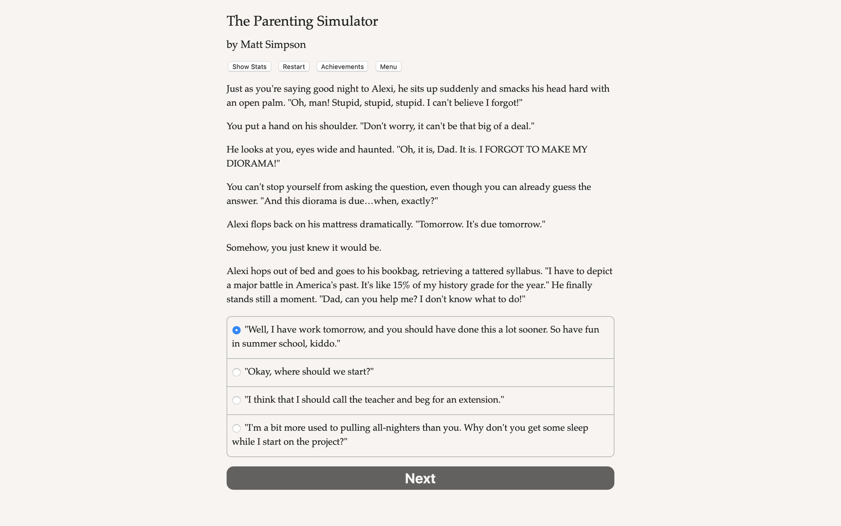 The Parenting Simulator