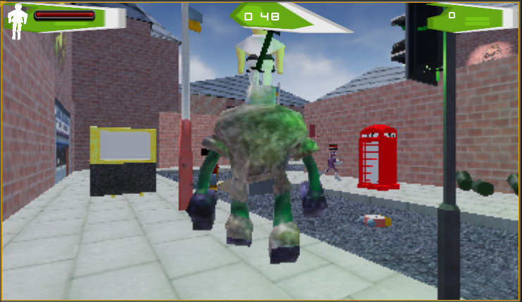 Alien street battle