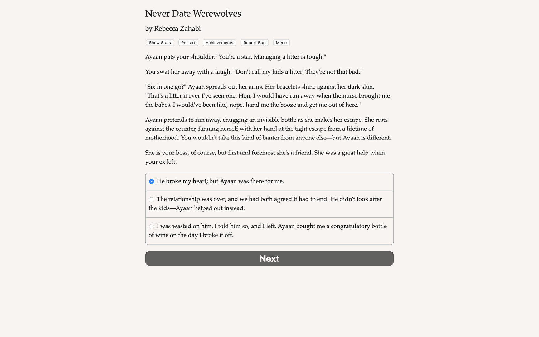 Never Date Werewolves