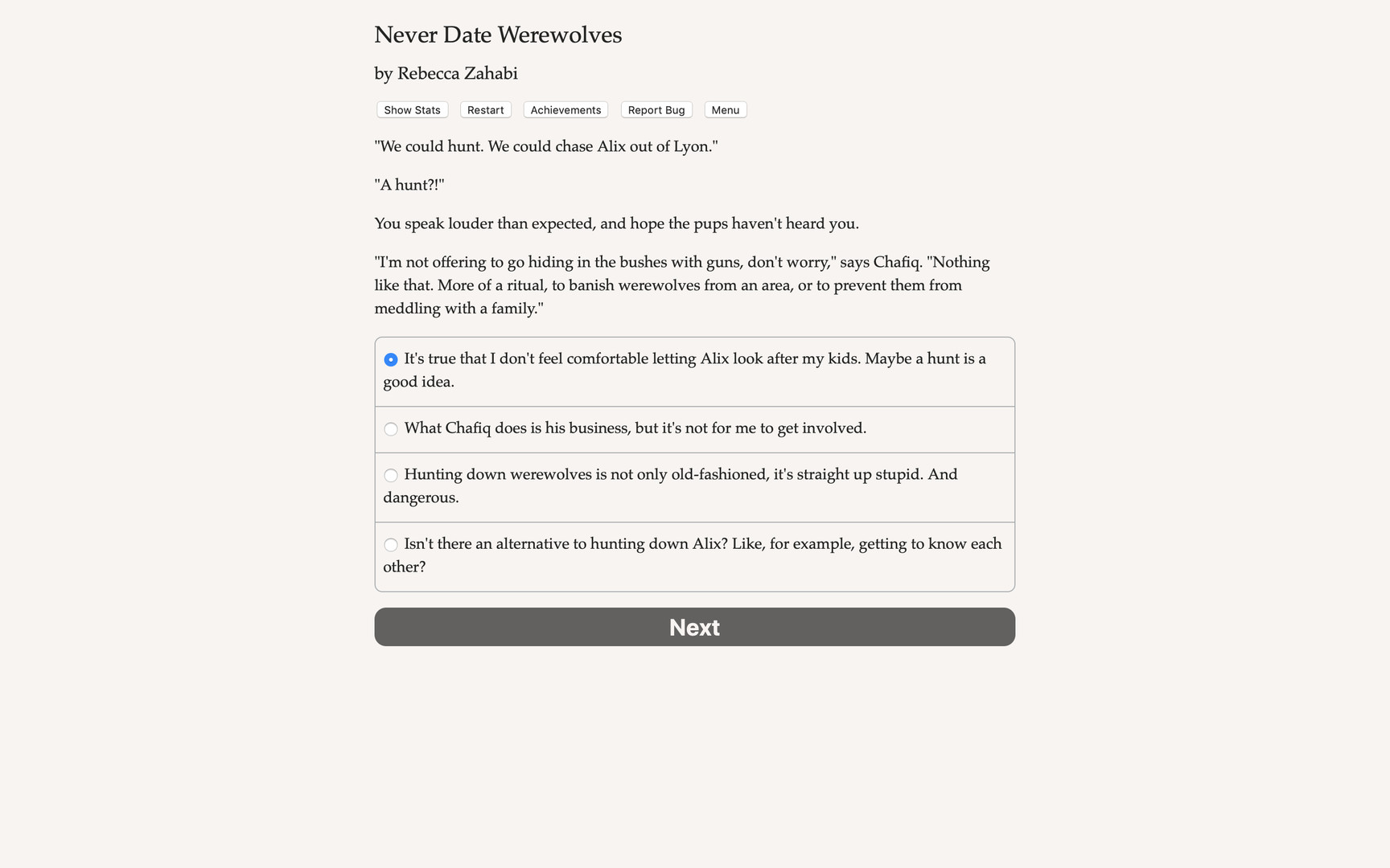 Never Date Werewolves