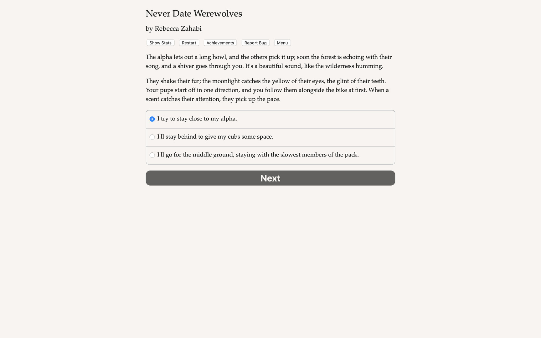 Never Date Werewolves