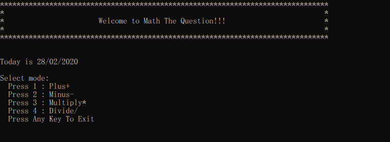 Math the Question