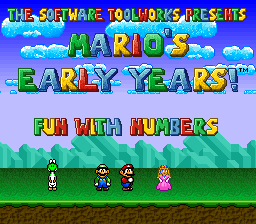 Mario’s Early Years! Fun with Numbers
