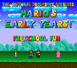 Mario’s Early Years! Preschool Fun