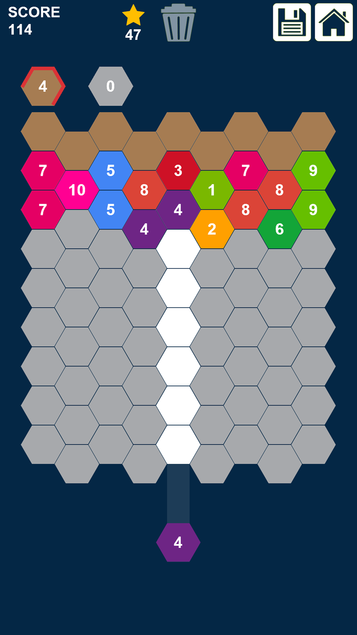 Hexa Attack Puzzle: Shoot n Merge Numbers