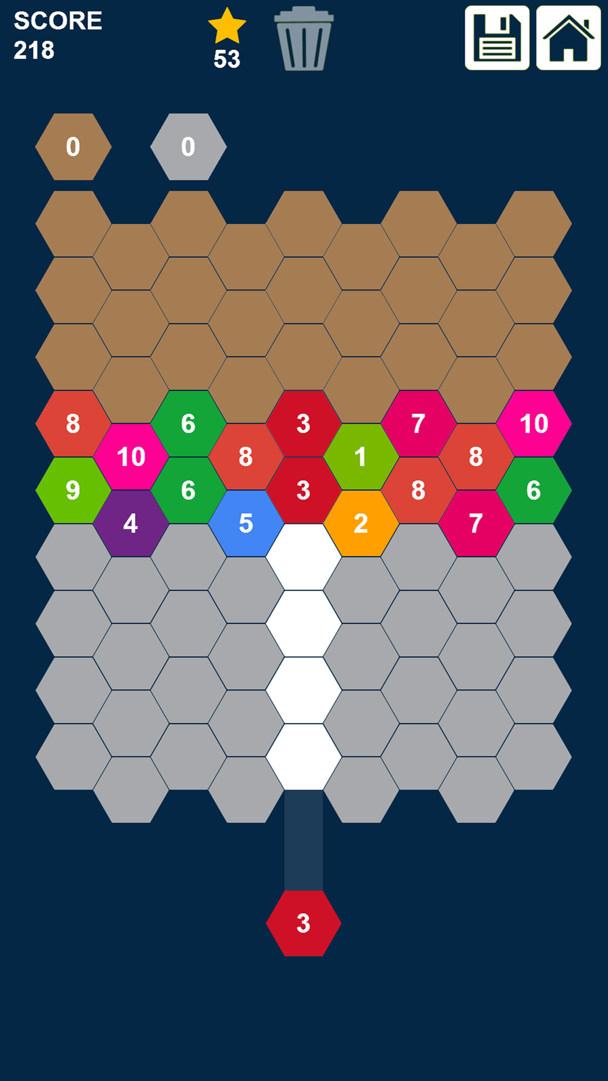Hexa Attack Puzzle: Shoot n Merge Numbers