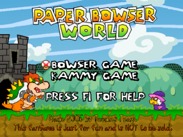 Paper Bowser World