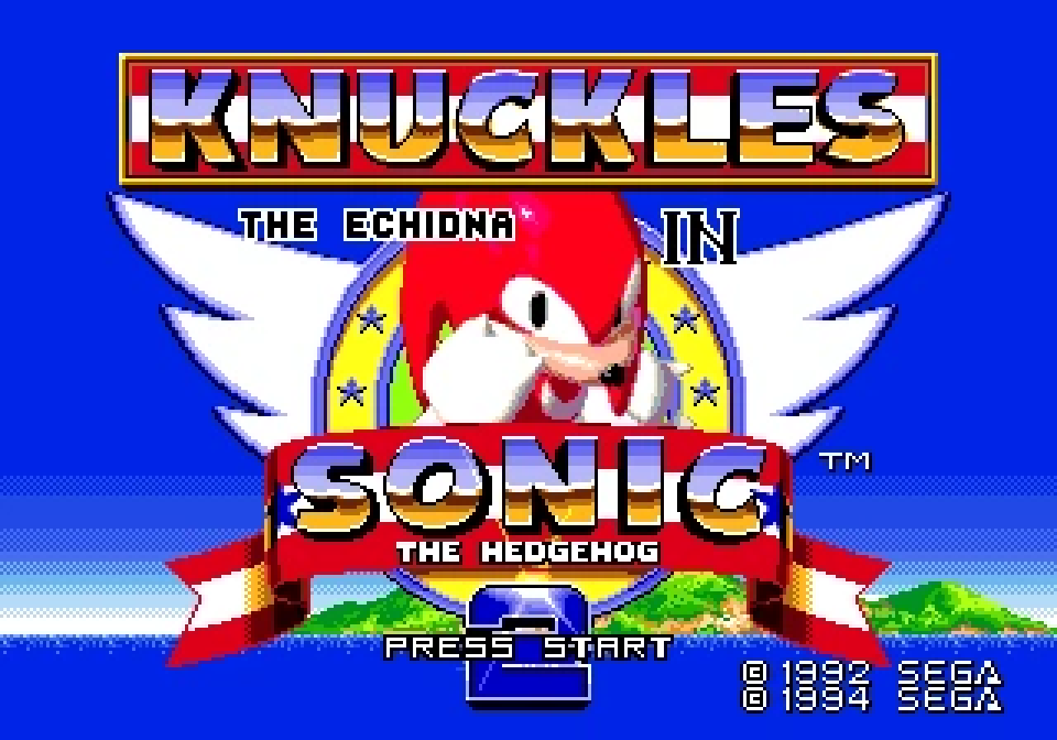 Knuckles the Echidna in Sonic the Hedgehog 2
