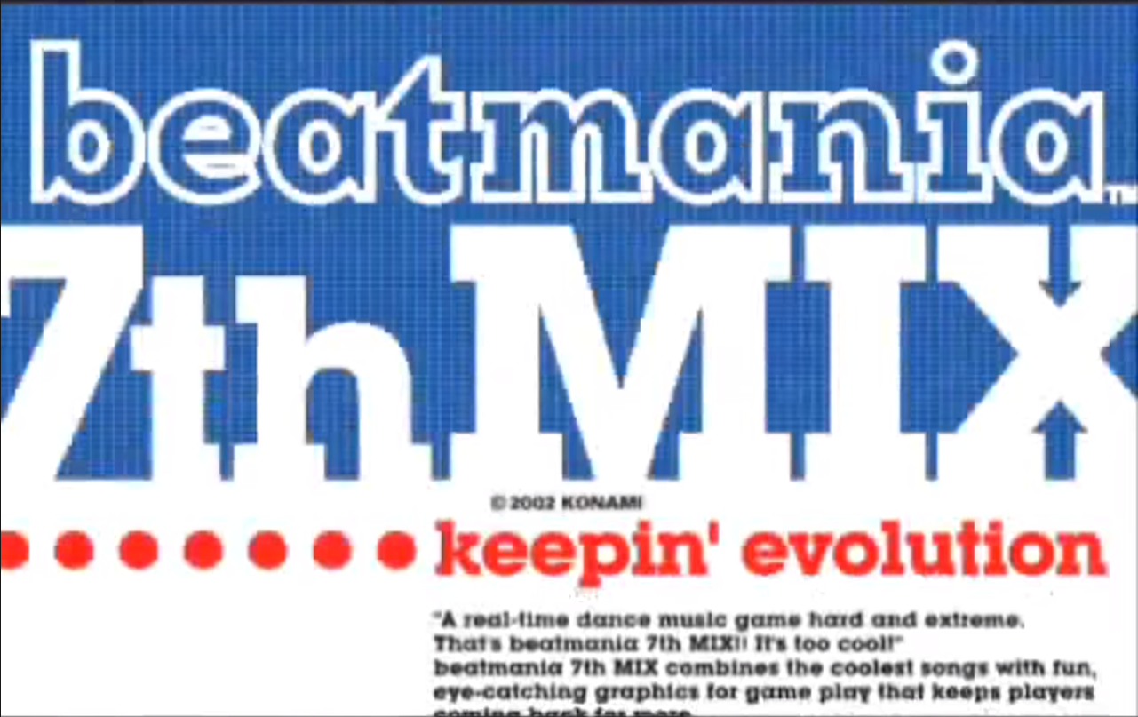 Beatmania 7thMix: Keepin’ Evolution