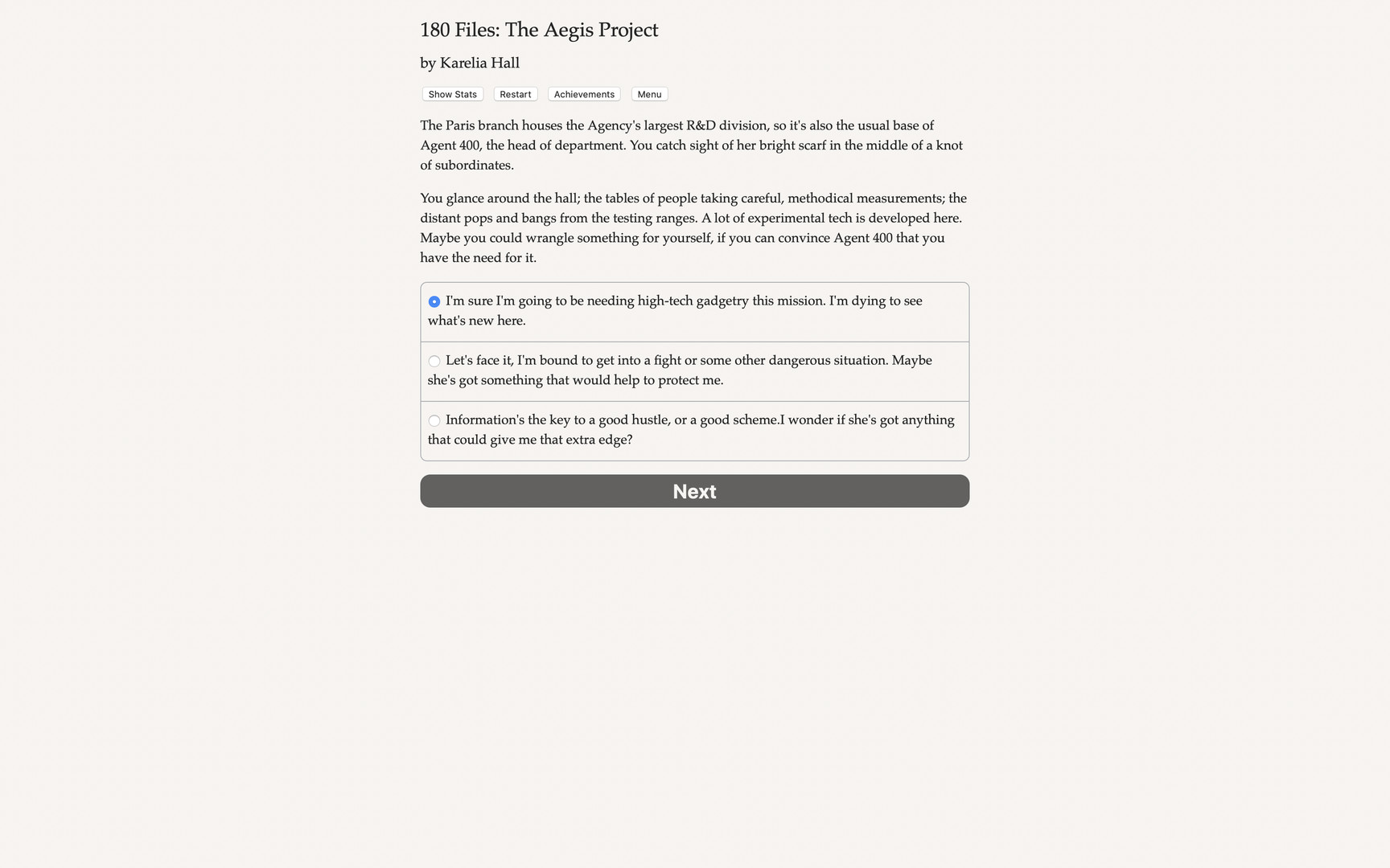 180 Files: The Aegis Project