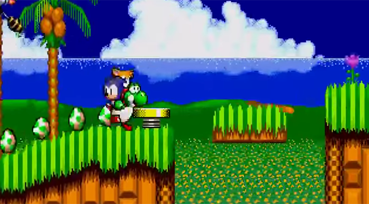 Yoshi in Sonic the Hedgehog 2