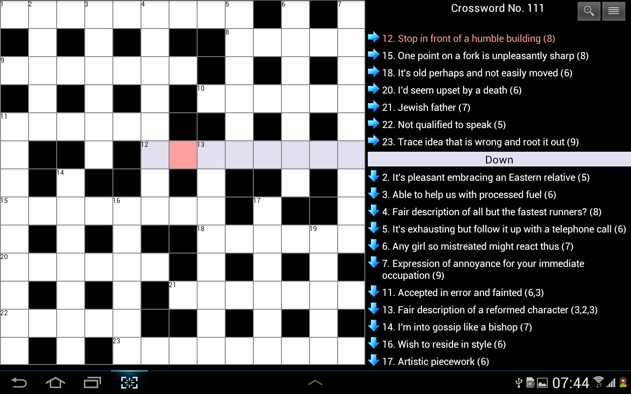 Cryptic Crosswords