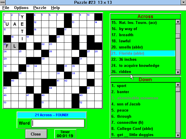 Crosswords &amp; More for Windows