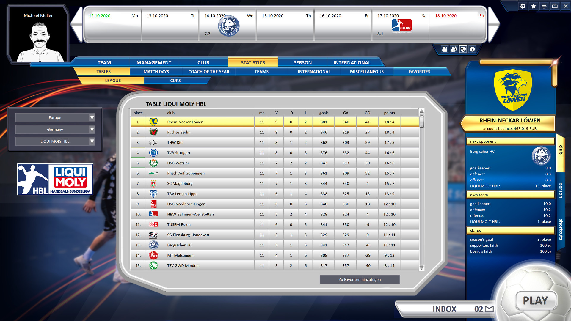 Handball Manager 2021