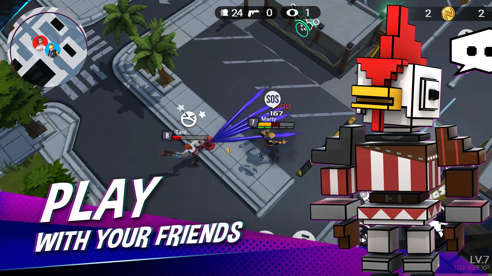 Battlepalooza: Free PvP Arena Battle Royale