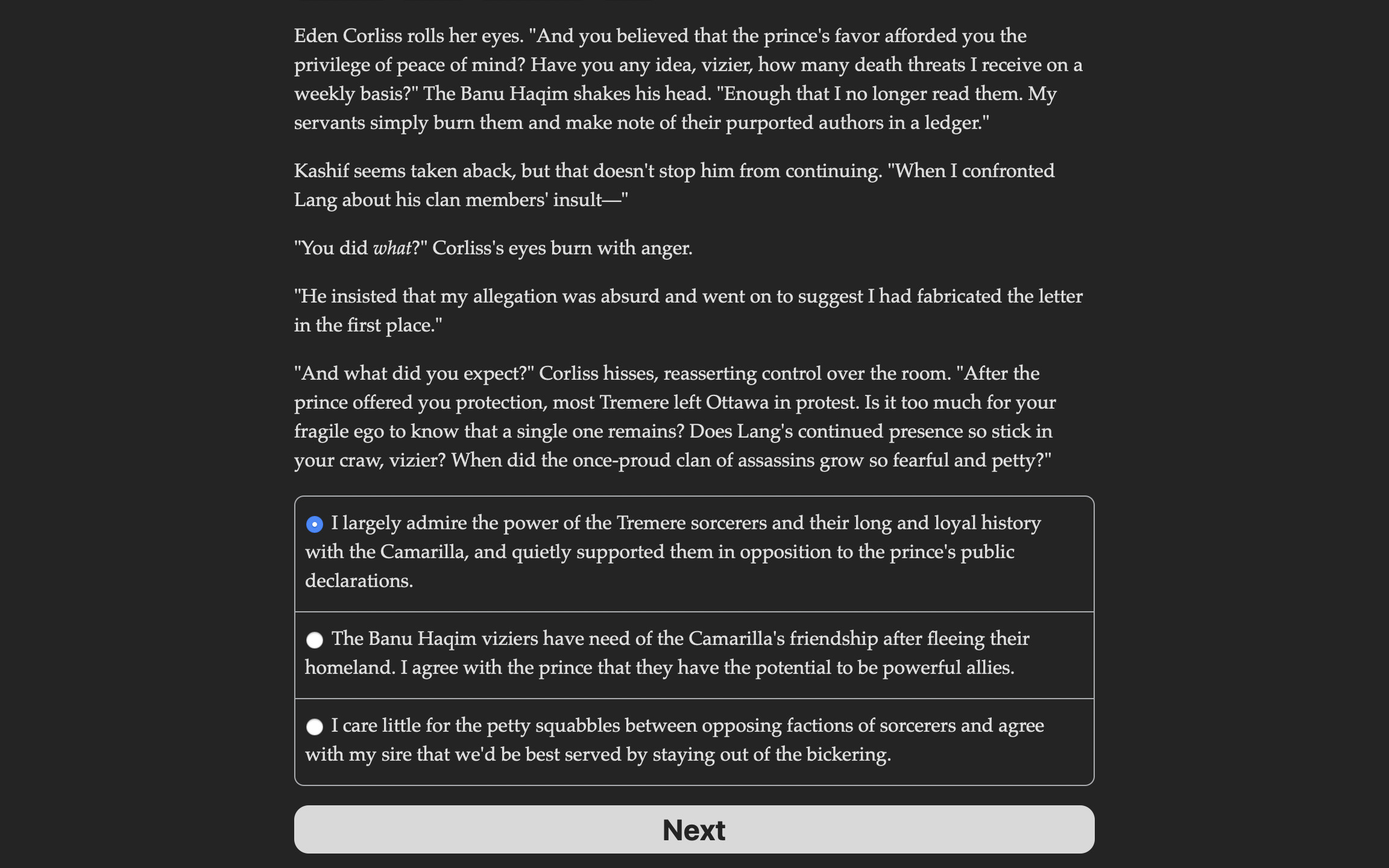 Vampire: The Masquerade – Parliament of Knives