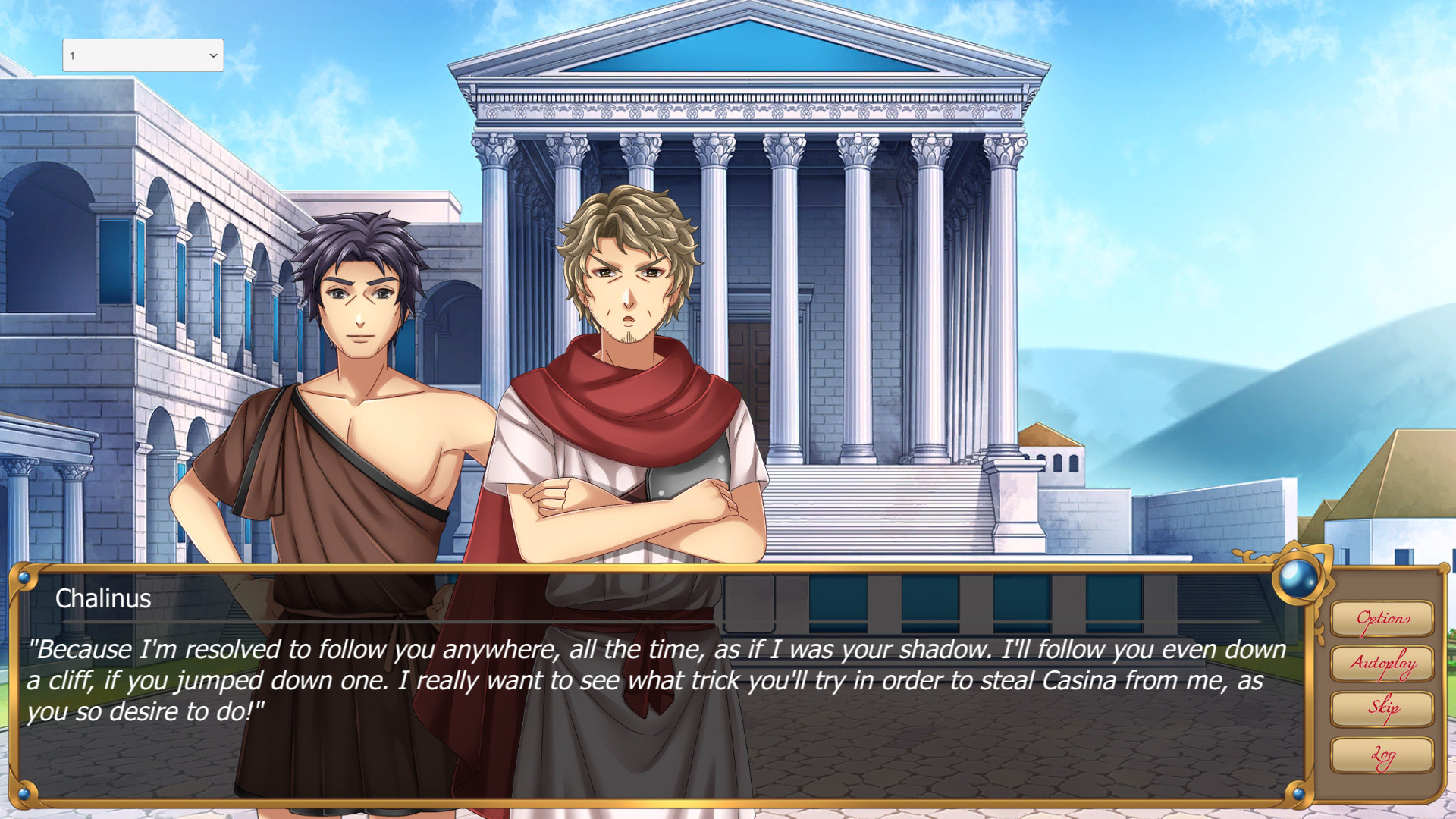 Casina: A Visual Novel set in Ancient Greece