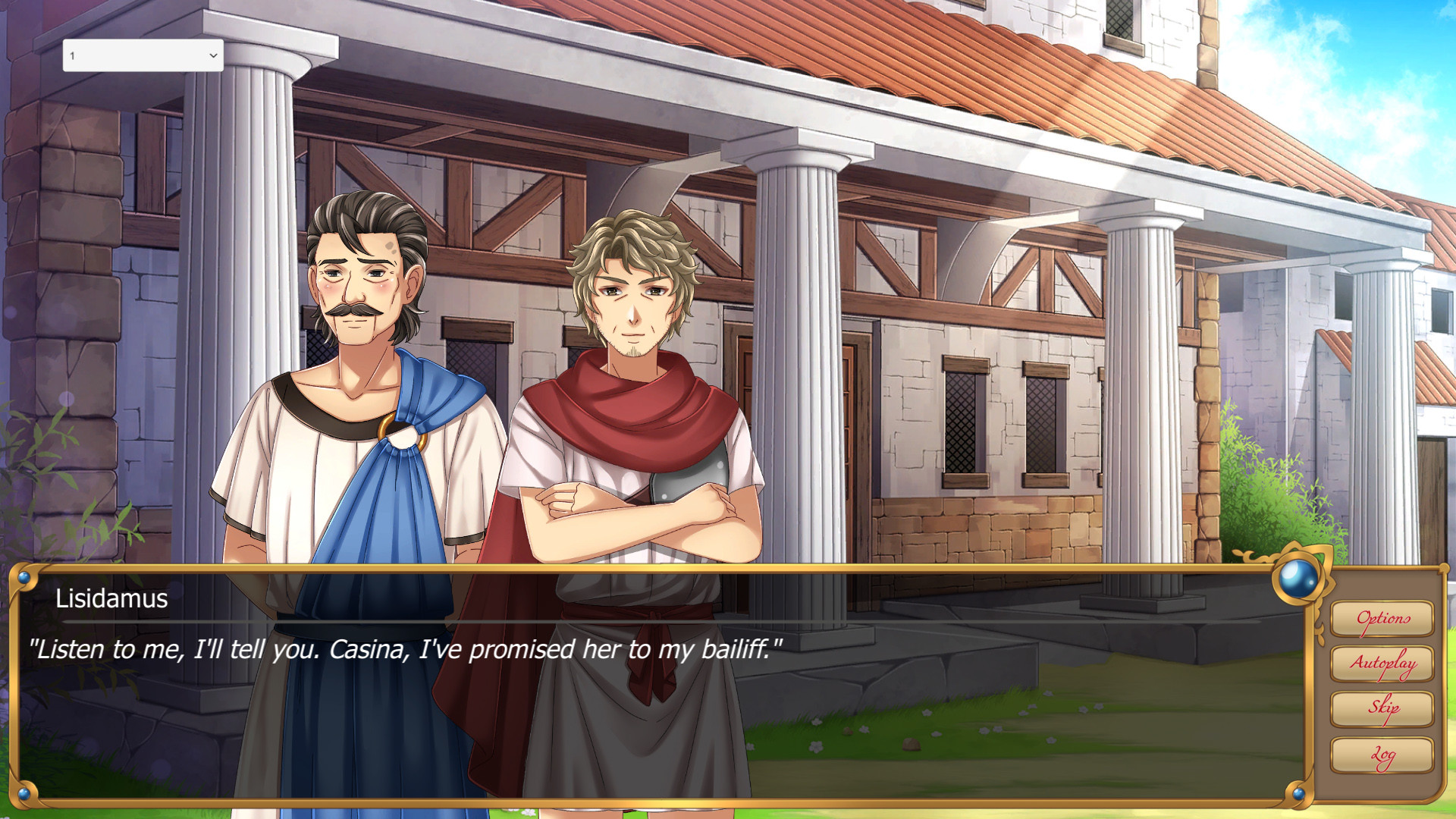Casina: A Visual Novel set in Ancient Greece