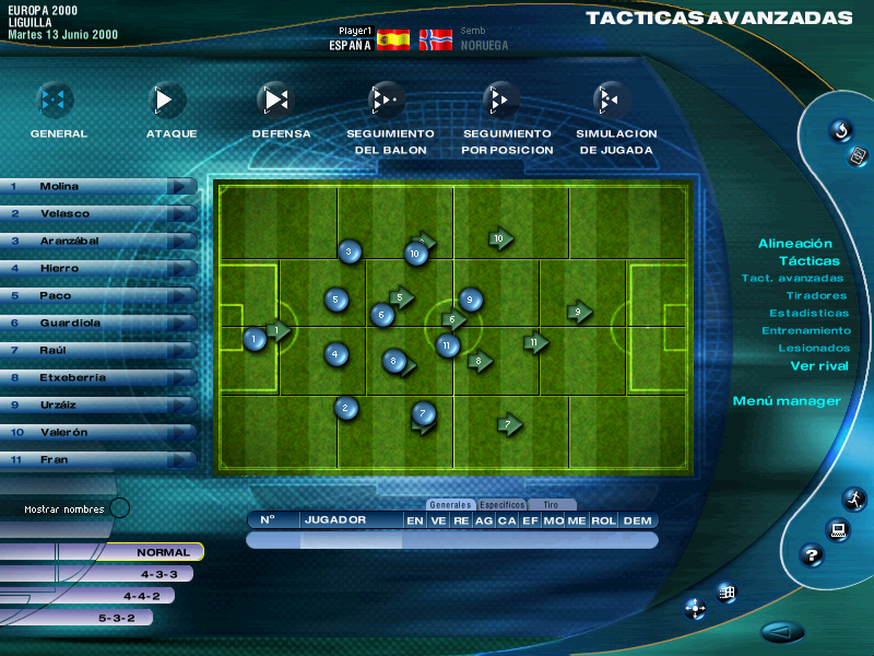 PC Fútbol Selección Española Europa 2000