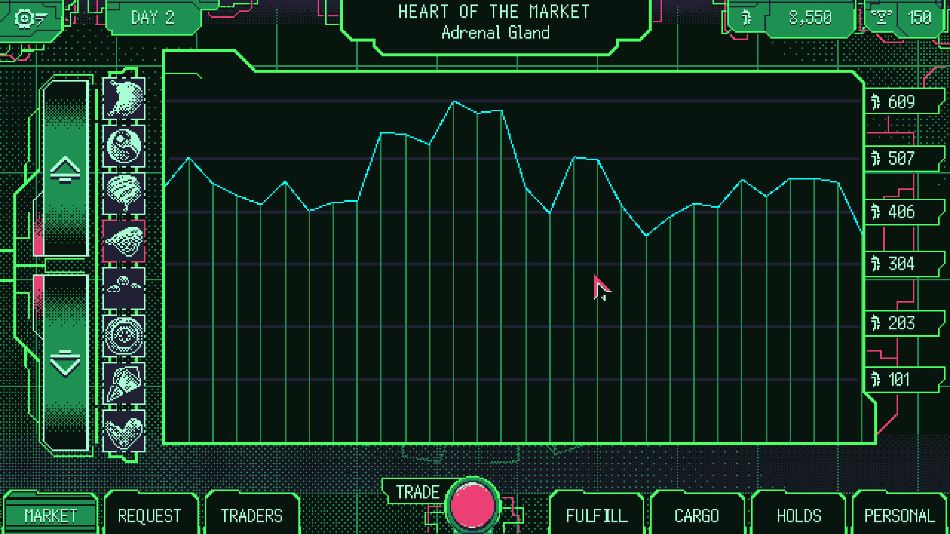Space Warlord Organ Trading Simulator