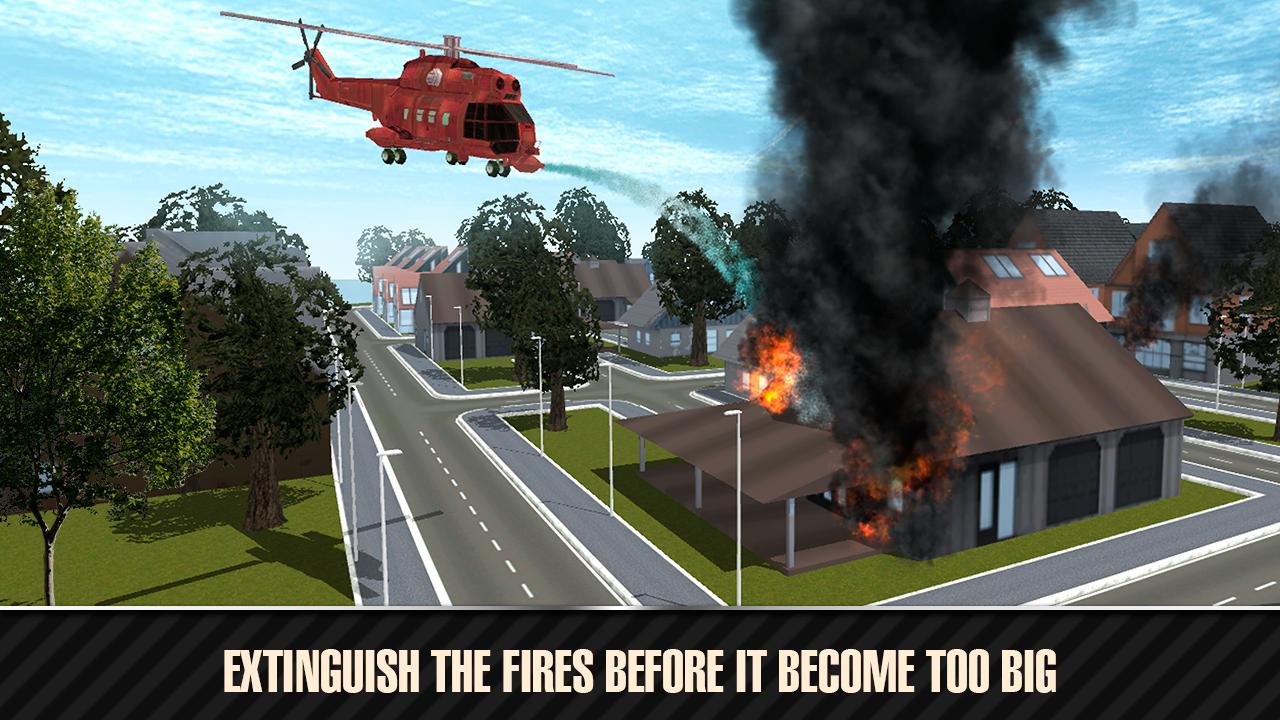 Emergency Fire Helicopter Simulator 3D
