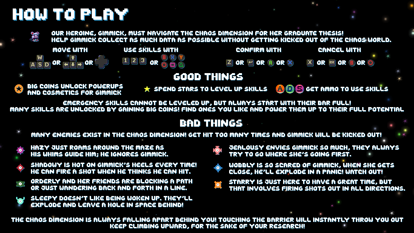 Gimmick in the Chaos Dimension