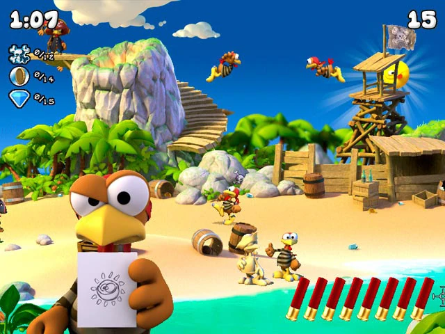 Crazy Chicken: Pirates