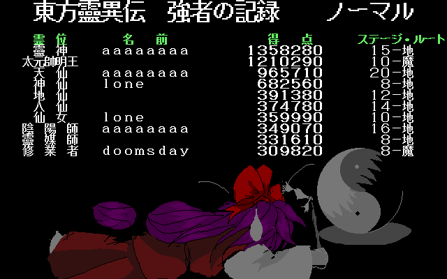 Touhou Rei’iden: The Highly Responsive to Prayers