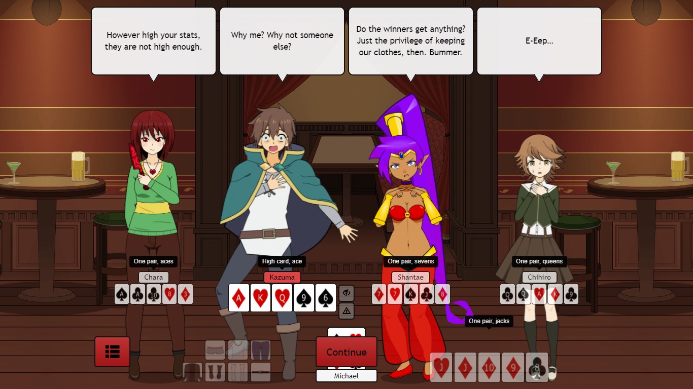 Strip Poker Night at the Inventory