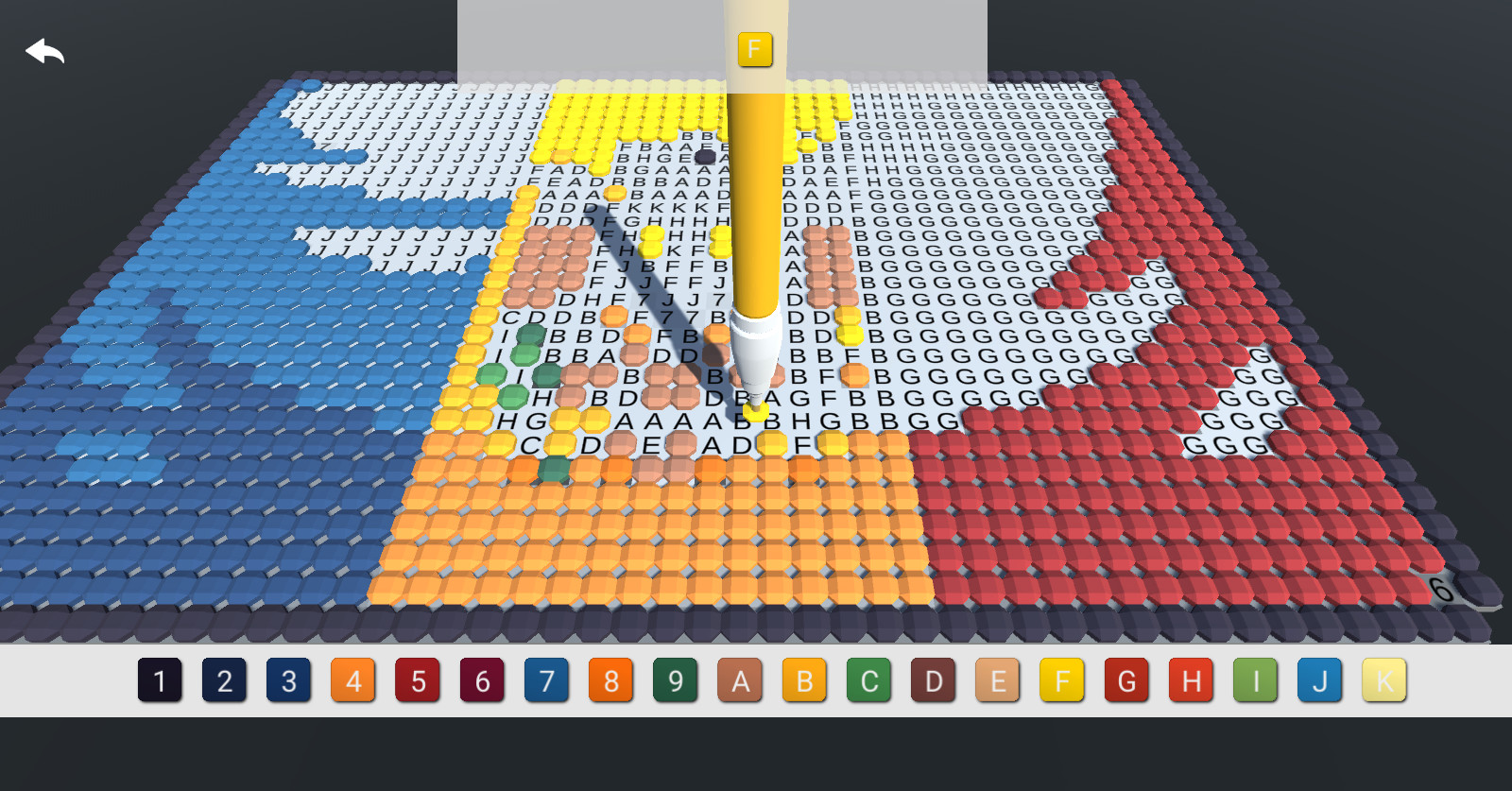 Flag Color Number: Painting and Coloring