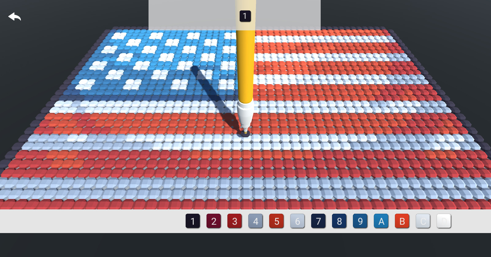 Flag Color Number: Painting and Coloring