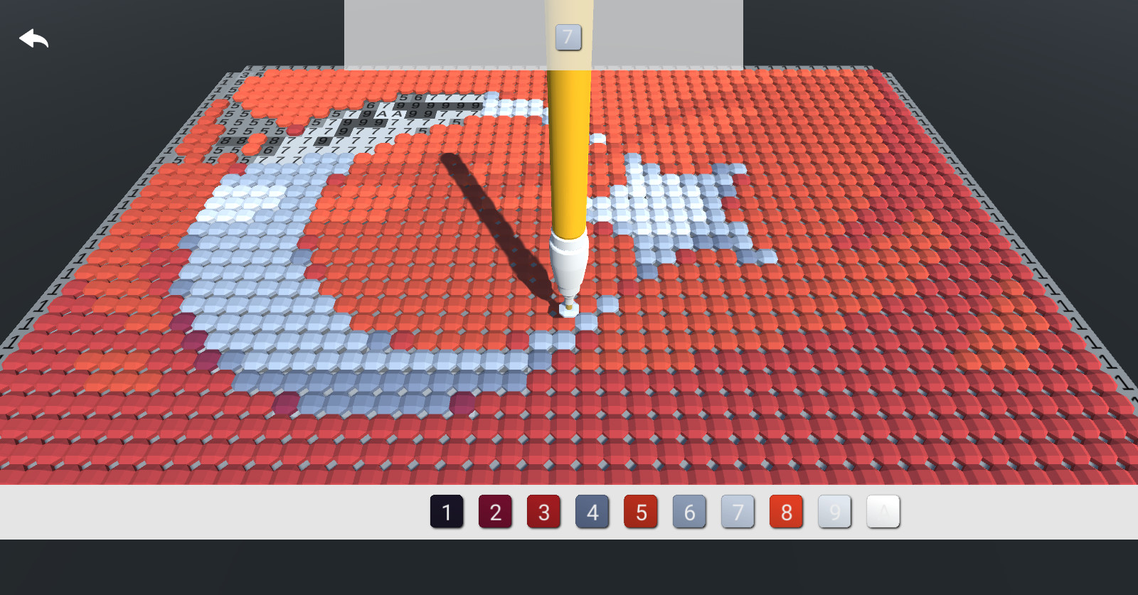 Flag Color Number: Painting and Coloring