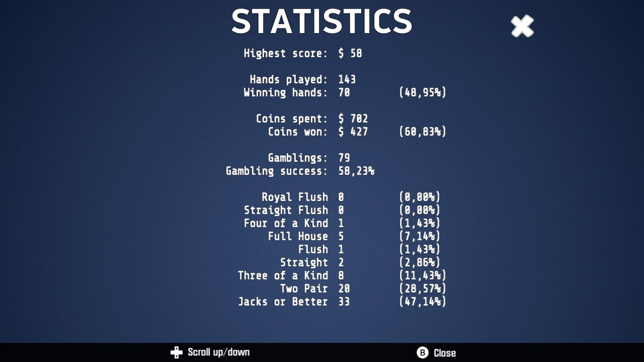 Jacks or Better: Video Poker