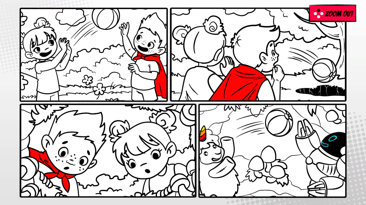 Comic Coloring Book