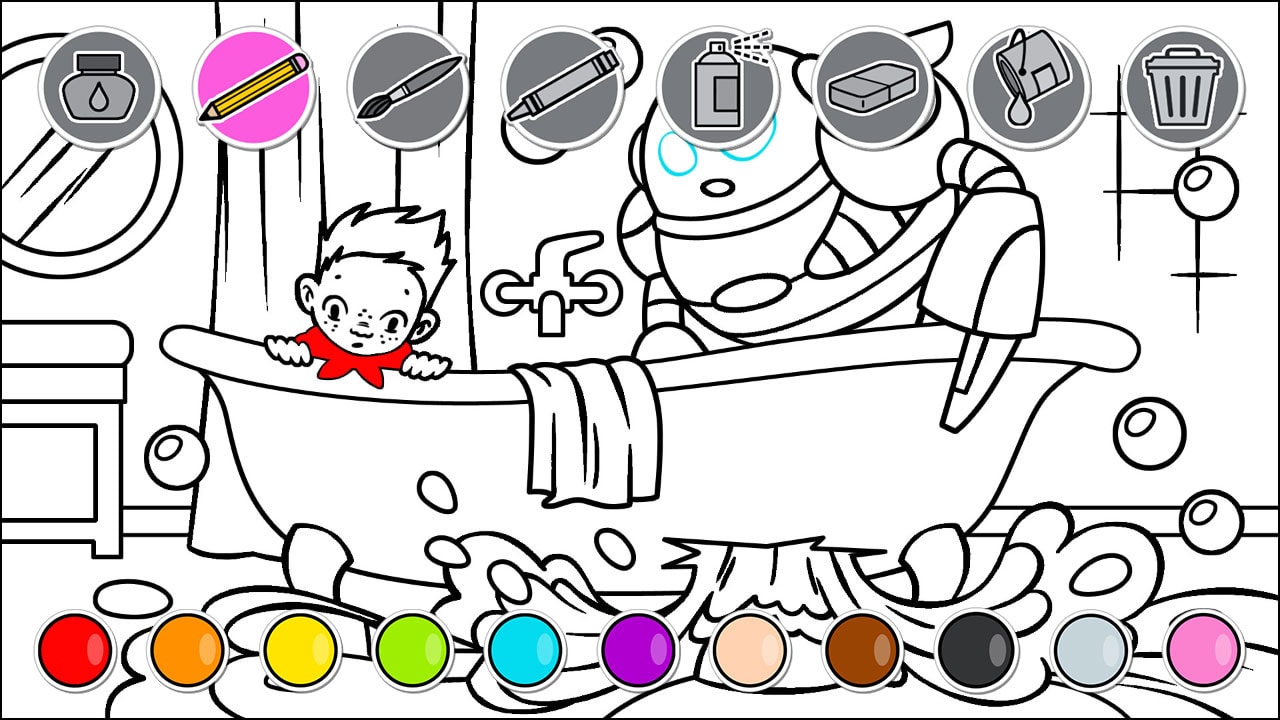 Comic Coloring Book