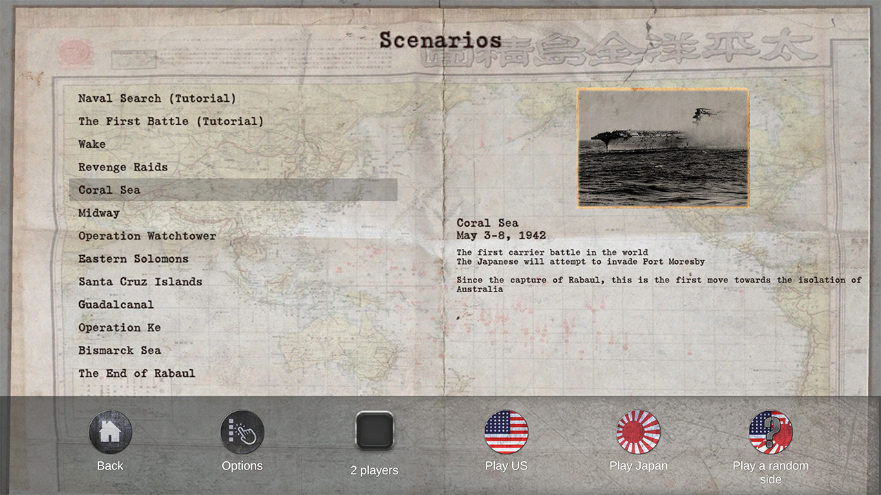 Carrier Battles 4 Guadalcanal: Pacific War Naval Warfare