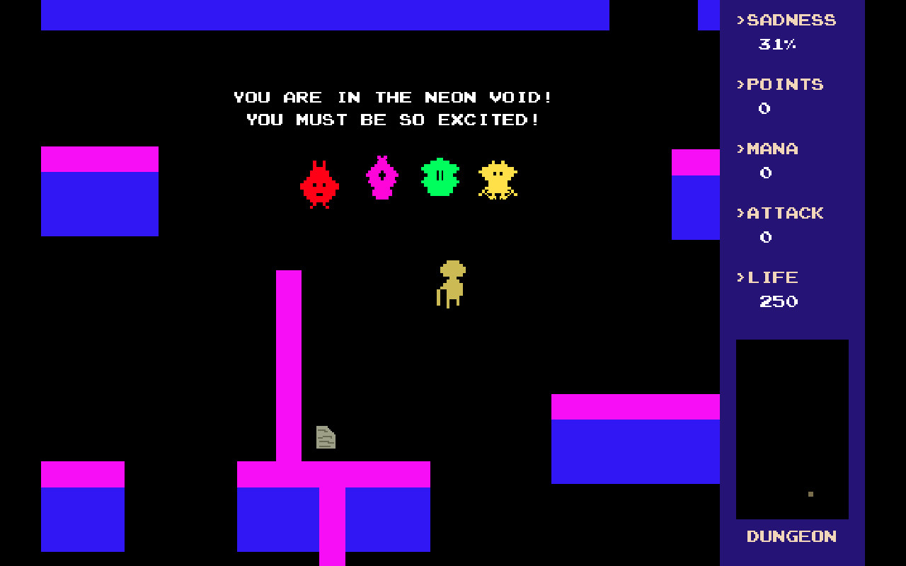 The Odd Neon Void