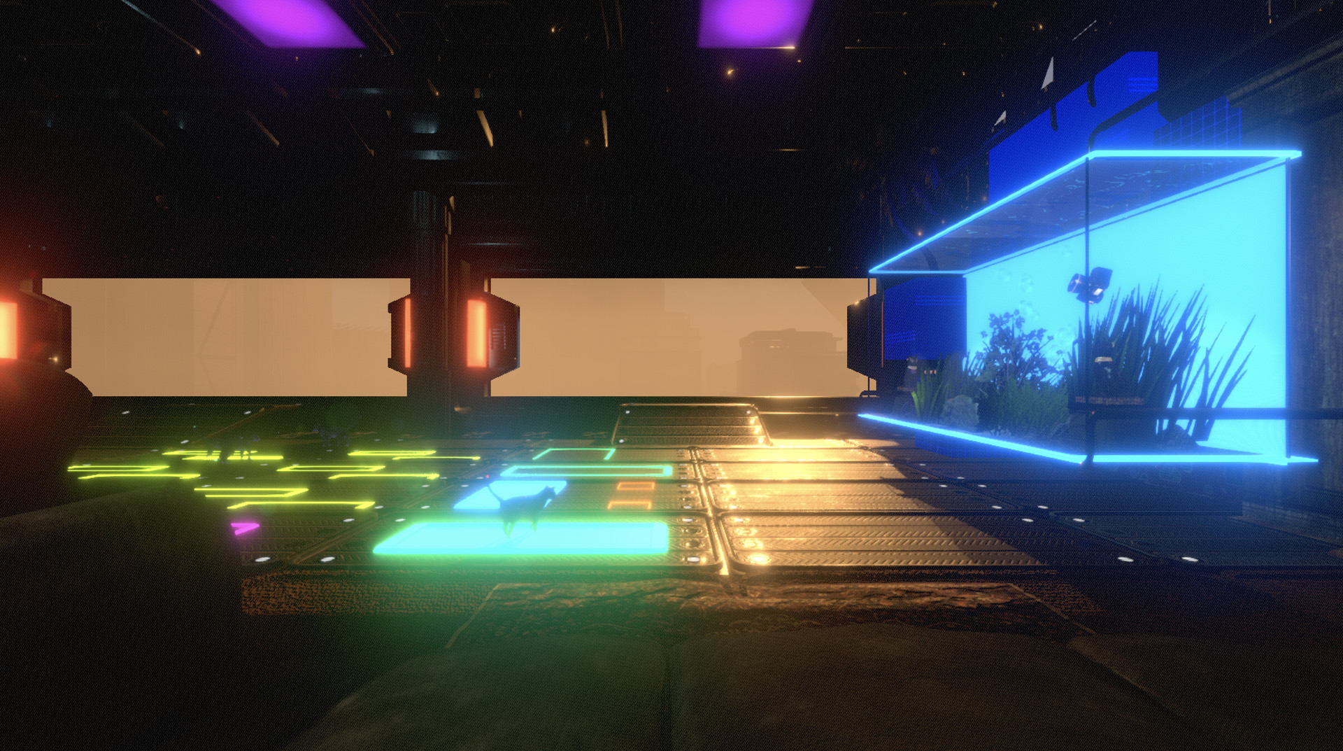 Neon Cyborg Cat Club