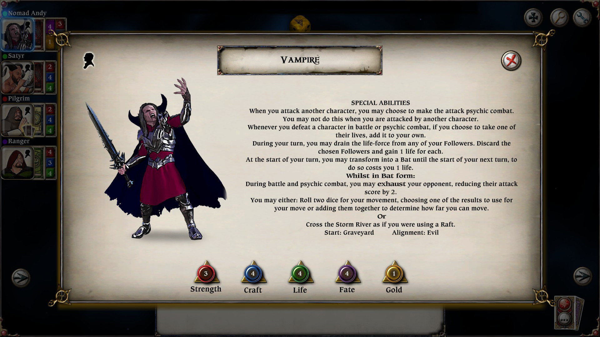 Talisman: Digital Edition – Vampire
